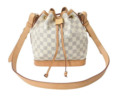 LOUIS VUITTON ルイヴィトン ダミエアズール ノエ ショルダーバッグ N42222 ワンショルダー ホワイト 美品 中古 4b003241