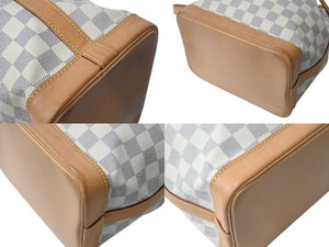 LOUIS VUITTON ルイヴィトン ダミエアズール ノエ ショルダーバッグ N42222 ワンショルダー ホワイト 美品 中古 4b003241