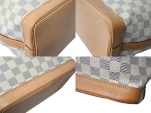 LOUIS VUITTON ルイヴィトン ダミエアズール ノエ ショルダーバッグ N42222 ワンショルダー ホワイト 美品 中古 4b003241