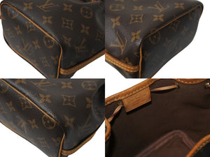 LOUIS VUITTON ルイヴィトン ナノ ノエ ショルダーバッグ M41346 モノグラム PVC レザー ブラウン 美品 中古 4b003242