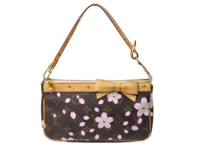 極美品 LOUISVUITTON ルイヴィトン 村上隆 ポシェットアクセソワール ポーチ M92006 モノグラムチェリーブロッサム 中古 4b003244