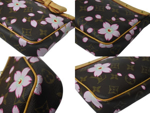 極美品 LOUISVUITTON ルイヴィトン 村上隆 ポシェットアクセソワール ポーチ M92006 モノグラムチェリーブロッサム 中古 4b003244