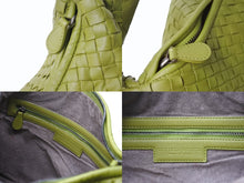 Load image into Gallery viewer, BOTTEGA VENETA ボッテガヴェネタ イントレチャート ホーボー ワンショルダーバッグ 115653 レザー グリーン 美品 中古 4b003245