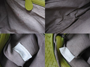BOTTEGA VENETA ボッテガヴェネタ イントレチャート ホーボー ワンショルダーバッグ 115653 レザー グリーン 美品 中古 4b003245
