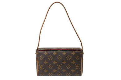 LOUIS VUITTON ルイ ヴィトン ハンドバッグ レシタル ブラウン モノグラムキャンバス レザー M51900 ゴールド金具 美品 中古 4b003250