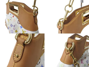 LOUIS VUITTON ルイヴィトン ジュディMM ハンドバッグ M40255 モノグラム マルチカラー 2WAY 村上隆 ホワイト 美品 中古 4b003251
