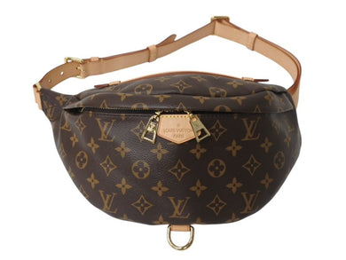 極美品 LOUIS VUITTON ルイヴィトン バムバッグ ボディバッグ ウエストバッグ M43644 モノグラム ブラウン ゴールド金具 中古 4b003252
