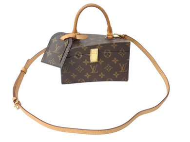 極美品 LOUIS VUITTON ルイヴィトン ツイステッドボックス 2WAYバッグ M40275 フランクゲーリー ブラウン ゴールド 中古 4b003253