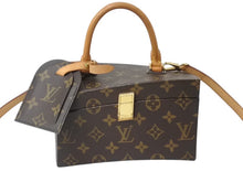 Load image into Gallery viewer, 極美品 LOUIS VUITTON ルイヴィトン ツイステッドボックス 2WAYバッグ M40275 フランクゲーリー ブラウン ゴールド 中古 4b003253