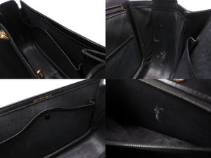 GUCCI グッチ バンブー ハンドバッグ 000 099 0633 カーフスキン ブラック ゴールド金具 バンブー 良品 中古 4b003254