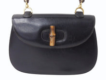 Load image into Gallery viewer, GUCCI グッチ バンブー ハンドバッグ 000 099 0633 カーフスキン ブラック ゴールド金具 バンブー 良品 中古 4b003254