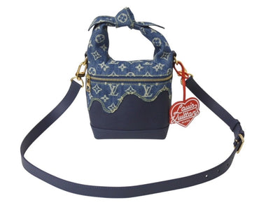 新品同様品 LOUISVUITTON ルイヴィトン NIGO ジャパニーズクルーザー ハンドバッグ M45970 デニム トリヨン インディゴ 中古 4b003257