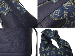 新品同様品 LOUISVUITTON ルイヴィトン NIGO ジャパニーズクルーザー ハンドバッグ M45970 デニム トリヨン インディゴ 中古 4b003257