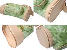Load image into Gallery viewer, 極美品 LOUIS VUITTON ルイヴィトン ミニ ゴルフバッグ 2WAYバッグ N40635 ダミエ ゴルフキャンバス Tyler,The Creator グリーン 中古 4b003258