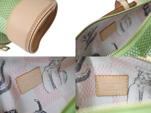 極美品 LOUIS VUITTON ルイヴィトン ミニ ゴルフバッグ 2WAYバッグ N40635 ダミエ ゴルフキャンバス Tyler,The Creator グリーン 中古 4b003258