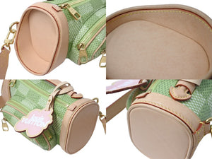極美品 LOUIS VUITTON ルイヴィトン ミニ ゴルフバッグ 2WAYバッグ N40635 ダミエ ゴルフキャンバス Tyler,The Creator グリーン 中古 4b003258