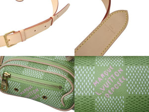 極美品 LOUIS VUITTON ルイヴィトン ミニ ゴルフバッグ 2WAYバッグ N40635 ダミエ ゴルフキャンバス Tyler,The Creator グリーン 中古 4b003258