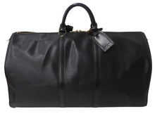 Load image into Gallery viewer, LOUIS VUITTON ルイヴィトン ボストンバッグ トラベルバッグ M42942 キーポル60 ブラック エピレザー ゴールド金具 美品 中古 4b003261