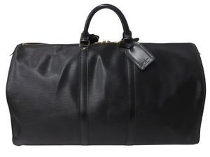 LOUIS VUITTON ルイヴィトン ボストンバッグ トラベルバッグ M42942 キーポル60 ブラック エピレザー ゴールド金具 美品 中古 4b003261