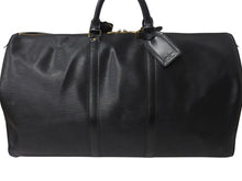 Load image into Gallery viewer, LOUIS VUITTON ルイヴィトン ボストンバッグ トラベルバッグ M42942 キーポル60 ブラック エピレザー ゴールド金具 美品 中古 4b003261
