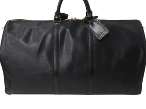 LOUIS VUITTON ルイヴィトン ボストンバッグ トラベルバッグ M42942 キーポル60 ブラック エピレザー ゴールド金具 美品 中古 4b003261