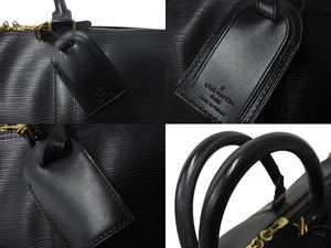 LOUIS VUITTON ルイヴィトン ボストンバッグ トラベルバッグ M42942 キーポル60 ブラック エピレザー ゴールド金具 美品 中古 4b003261