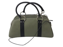Load image into Gallery viewer, Christian Dior クリスチャンディオール ショルダーバッグ 2way 01-MA-0053 ラインストーン キャンバス カーキ ブラック 良品 中古 4b003262