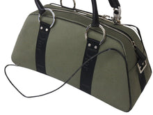 Load image into Gallery viewer, Christian Dior クリスチャンディオール ショルダーバッグ 2way 01-MA-0053 ラインストーン キャンバス カーキ ブラック 良品 中古 4b003262