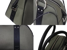 Load image into Gallery viewer, Christian Dior クリスチャンディオール ショルダーバッグ 2way 01-MA-0053 ラインストーン キャンバス カーキ ブラック 良品 中古 4b003262