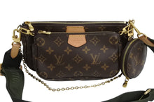 Load image into Gallery viewer, 極美品 LOUIS VUITTON ルイヴィトン ミュルティポシェット アクセソワール カーキ ショルダーバッグ モノグラム M44813 中古 4b003264