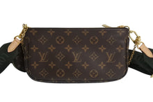 Load image into Gallery viewer, 極美品 LOUIS VUITTON ルイヴィトン ミュルティポシェット アクセソワール カーキ ショルダーバッグ モノグラム M44813 中古 4b003264
