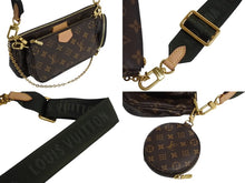 Load image into Gallery viewer, 極美品 LOUIS VUITTON ルイヴィトン ミュルティポシェット アクセソワール カーキ ショルダーバッグ モノグラム M44813 中古 4b003264