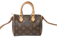 Load image into Gallery viewer, 極美品 LOUIS VUITTON ルイヴィトン ナノスピーディ 2WAY ショルダーバッグ M61252 モノグラム 中古 4b0032692