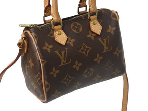 極美品 LOUIS VUITTON ルイヴィトン ナノスピーディ 2WAY ショルダーバッグ M61252 モノグラム 中古 4b0032692