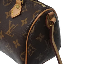 極美品 LOUIS VUITTON ルイヴィトン ナノスピーディ 2WAY ショルダーバッグ M61252 モノグラム 中古 4b0032692