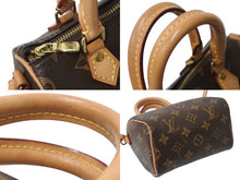 Load image into Gallery viewer, 極美品 LOUIS VUITTON ルイヴィトン ナノスピーディ 2WAY ショルダーバッグ M61252 モノグラム 中古 4b0032692