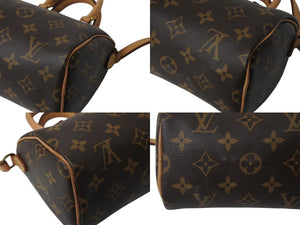 極美品 LOUIS VUITTON ルイヴィトン ナノスピーディ 2WAY ショルダーバッグ M61252 モノグラム 中古 4b0032692