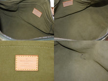 Load image into Gallery viewer, LOUIS VUITTON ルイヴィトン ハンドバッグ デニム ネオスピーディ M95215 モノグラムデニム カーキ ゴールド金具 美品 中古 4b003270