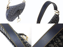 Load image into Gallery viewer, Christian Dior クリスチャンディオール サドルバッグ ワンショルダーバッグ トロッター ネイビー ガリアーノ期 中古 4b003271
