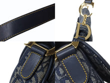 Load image into Gallery viewer, Christian Dior クリスチャンディオール サドルバッグ ワンショルダーバッグ トロッター ネイビー ガリアーノ期 中古 4b003271