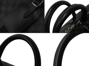 極美品 LOUISVUITTON ルイヴィトン キーポルバンドリエール45 ボストンバッグ N41418 ダミエグラフィット ブラック 中古 4b003272