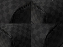 Load image into Gallery viewer, 極美品 LOUISVUITTON ルイヴィトン キーポルバンドリエール45 ボストンバッグ N41418 ダミエグラフィット ブラック 中古 4b003272