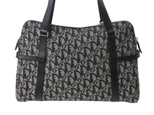 Load image into Gallery viewer, Christian Dior クリスチャンディオール トロッター ワンショルダーバッグ 06-BO-0016 キャンバス レザー ブラック ガリアーノ期 美品 中古 4b003274