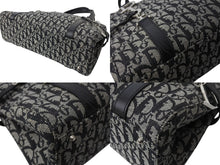 Load image into Gallery viewer, Christian Dior クリスチャンディオール トロッター ワンショルダーバッグ 06-BO-0016 キャンバス レザー ブラック ガリアーノ期 美品 中古 4b003274