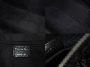 Christian Dior クリスチャンディオール トロッター ワンショルダーバッグ 06-BO-0016 キャンバス レザー ブラック ガリアーノ期 美品 中古 4b003274
