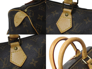 極美品 LOUIS VUITTON ルイヴィトン スピーディー25 ハンドバック M41528 モノグラム PVC レザー 中古 4b003275