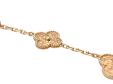 Load image into Gallery viewer, 極美品 ヴァンクリーフ&amp;アーペル ヴィンテージアルハンブラ 5モチーフ ブレスレット 750 YG イエローゴールド VCARO1IE00 中古 4b003281