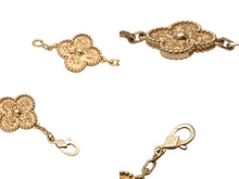 Load image into Gallery viewer, 極美品 ヴァンクリーフ&amp;アーペル ヴィンテージアルハンブラ 5モチーフ ブレスレット 750 YG イエローゴールド VCARO1IE00 中古 4b003281