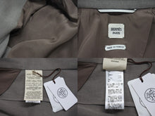 Load image into Gallery viewer, 新品未使用 HERMES エルメス テーラードジャケット ダブル 4E0230DE サイズ34 セリエボタン ウール グレージュ 中古 4b003286