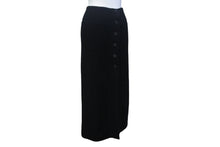 Load image into Gallery viewer, 新品同様 HERMES エルメス Jupe boutonnee ジュプ ブートニア ニットスカート H4H2329D40234 カシミヤ ポリアミド ブラック サイズ34 中古 4b003291